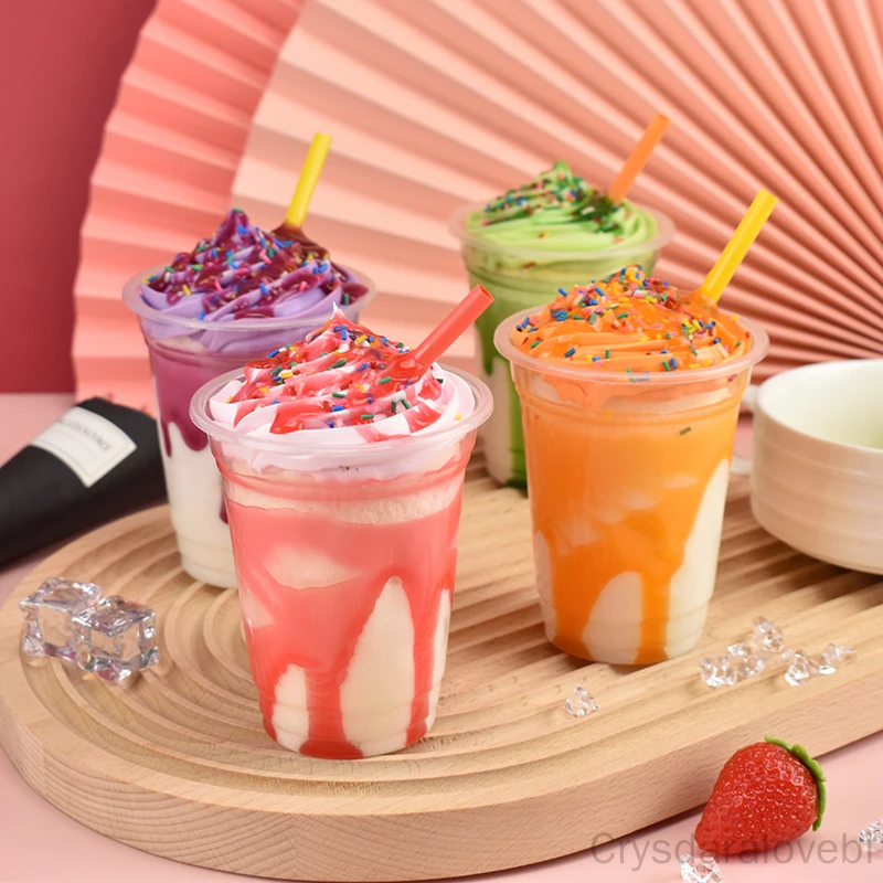 Simulation Fake Ice Cream Dessert Props Hotel Cafe Bar Bakery Dessert House Store Decor Sundae Ice Cream Model Children's Toys