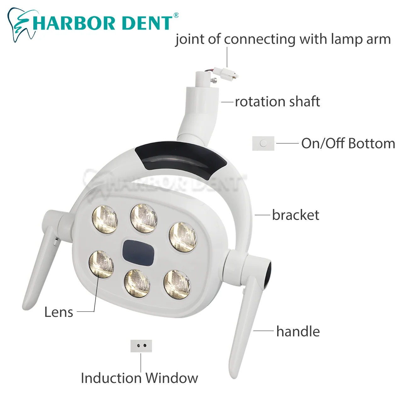 Dental Induction Light Operation Lamp 6LED Dental Dental Surgery Lamp Dental Unit Chair Equipment Dentist Tools