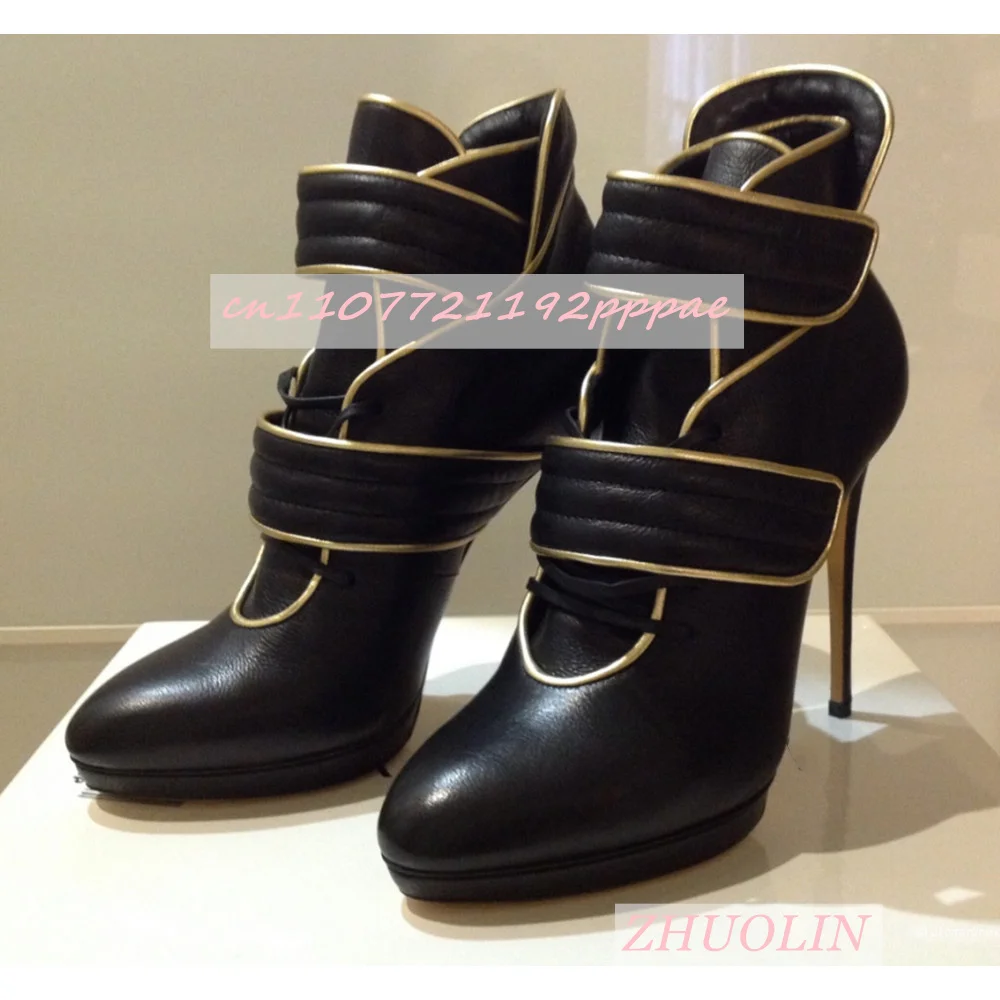 

Winter Phnom Penh Black Bare Boots Round Head Stiletto High Heels Party Boots Fashion Casual Party Modern Boots Zapatos Mujer 46