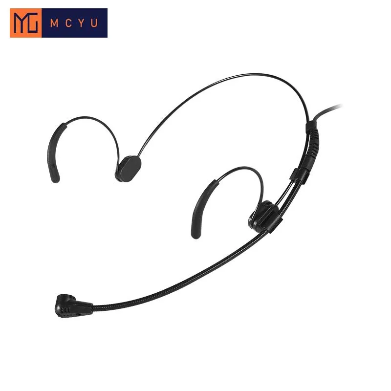 Profesyonel kulaklık siyah kablolu kondenser mikrofon kablosuz verici mikrofon 3.5mm Stereo vidalı kriko Mini XLR 3pin 4pin