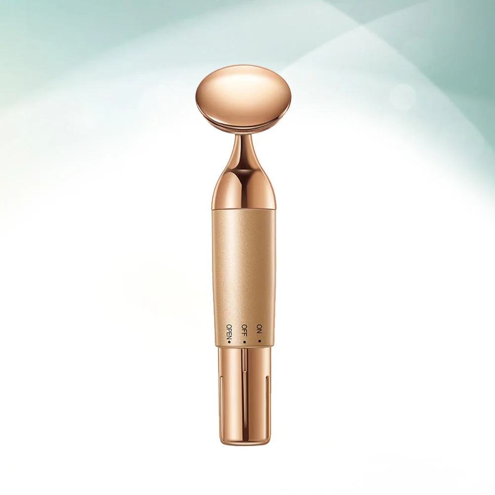 1 قطعة جهاز تجميل الوجه الذهبي المدمج الكهربائية الاستخدام المزدوج لتدليك العين الخد الجبين المحمولة عالية التردد الاهتزاز #6