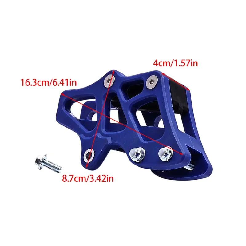 Chain Towing Connector and Blue Motorcycle Guide for Off-Road Use