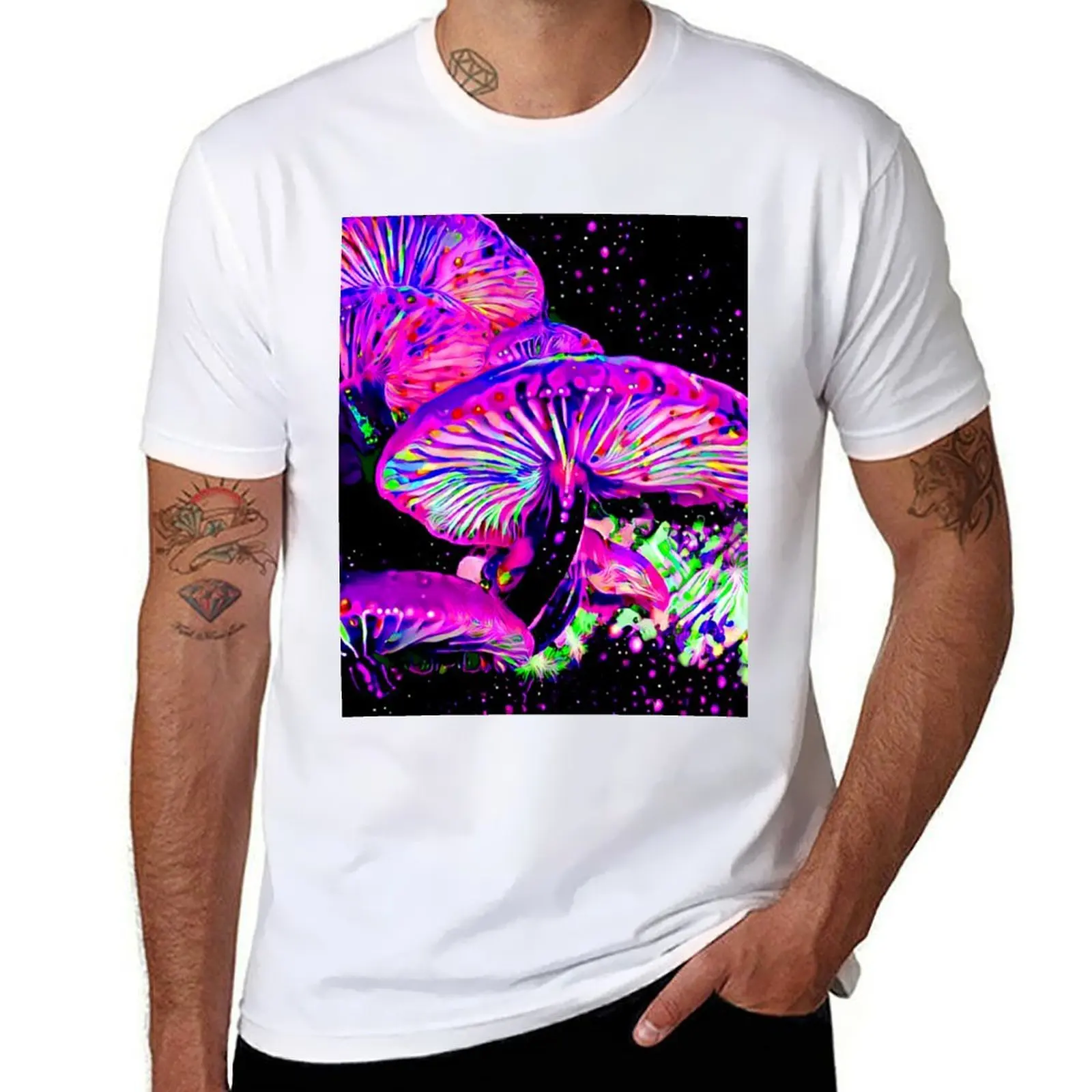 

Glowlight Mushrooms T-Shirt anime t shirts for man anime t shirts oversize T-Shirt