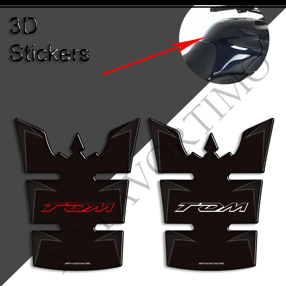 For TDM 900 TDM900 Motorcycle Stickers Protector Protection Gas Fuel Oil Kit Knee Scratch Side Grips Tank Pad