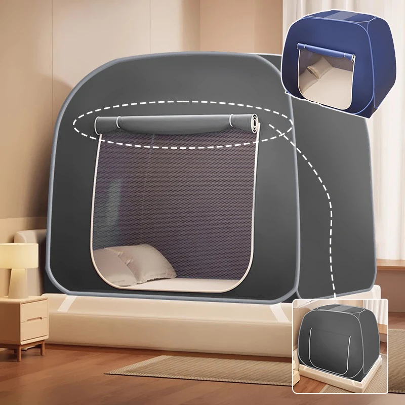 

1pc Simple Mosquito Net Portable Camping Tent Single Bed Canopy,No Need for Installation or Support,Breathable Mosquito Net아기침대