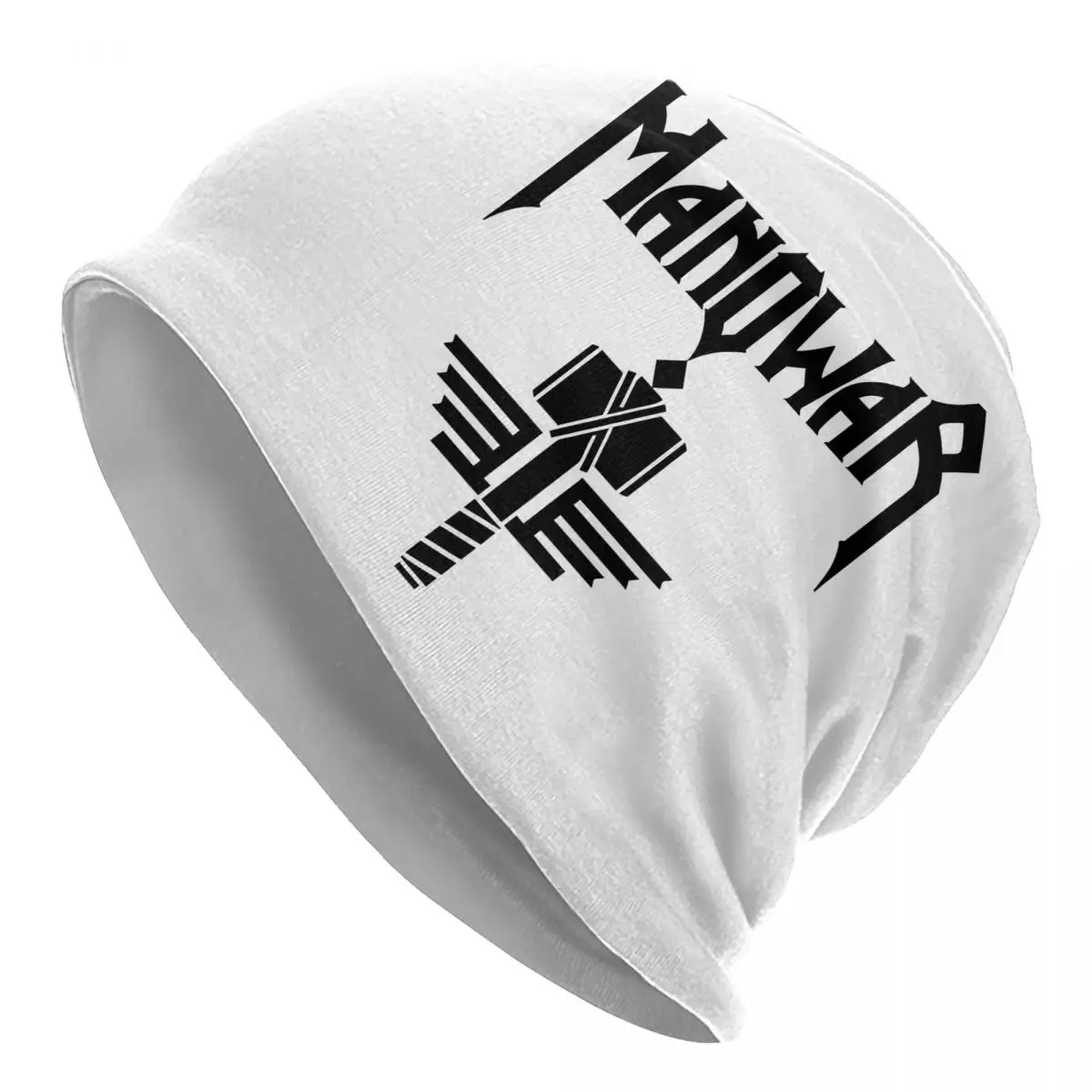 Manowars Band Logo Beanie Hats Bonnet Hats Men Women Cool Kpop Knit Hat Winter Custom Warm Caps