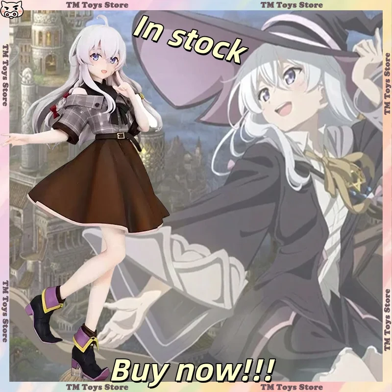 

FuRyu Wandering Witch The Journey of Elaina Anime Figure Elaina Figurine Brown Dress Ornament Collection Model Toy Gift in Stock