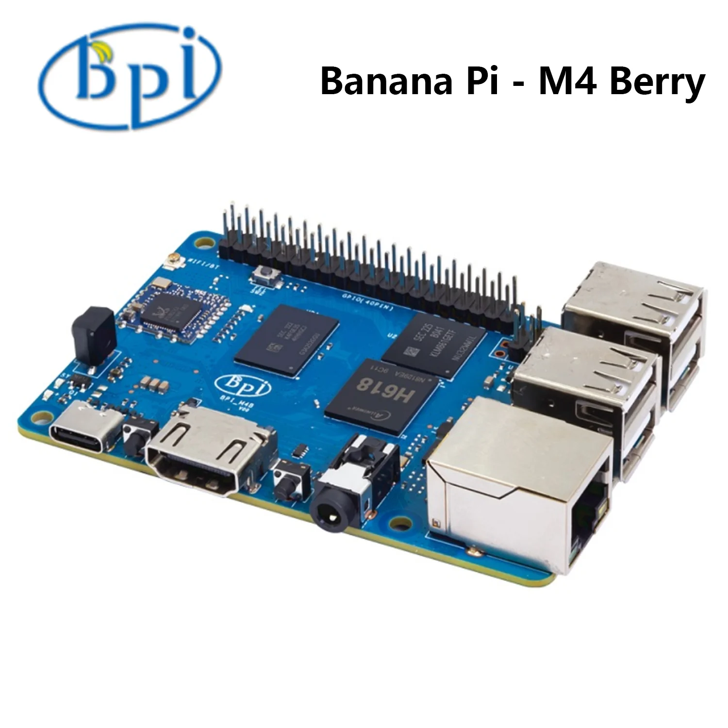 Imagem -05 - Placa de Desenvolvimento Banana Pi-flash Bpi-m4 Berry Único Computador Allwinner H618 gb Lpddr4 8g Emmc