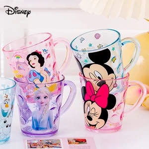 Disney-kawaii anime cups of mugs for children, cartoon nozzle glass, mickey mouse, minnie mouse, frozen Elsa, water drink 9 Main Sales Stitch Mug - №8