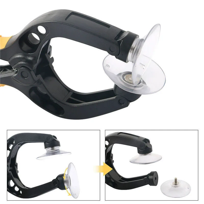 LCD Screen Opening Pliers Suction Cup Screen Separator, Non-slip Handle Screen Sucker Tool for Smartphone Tablet Screen Repair