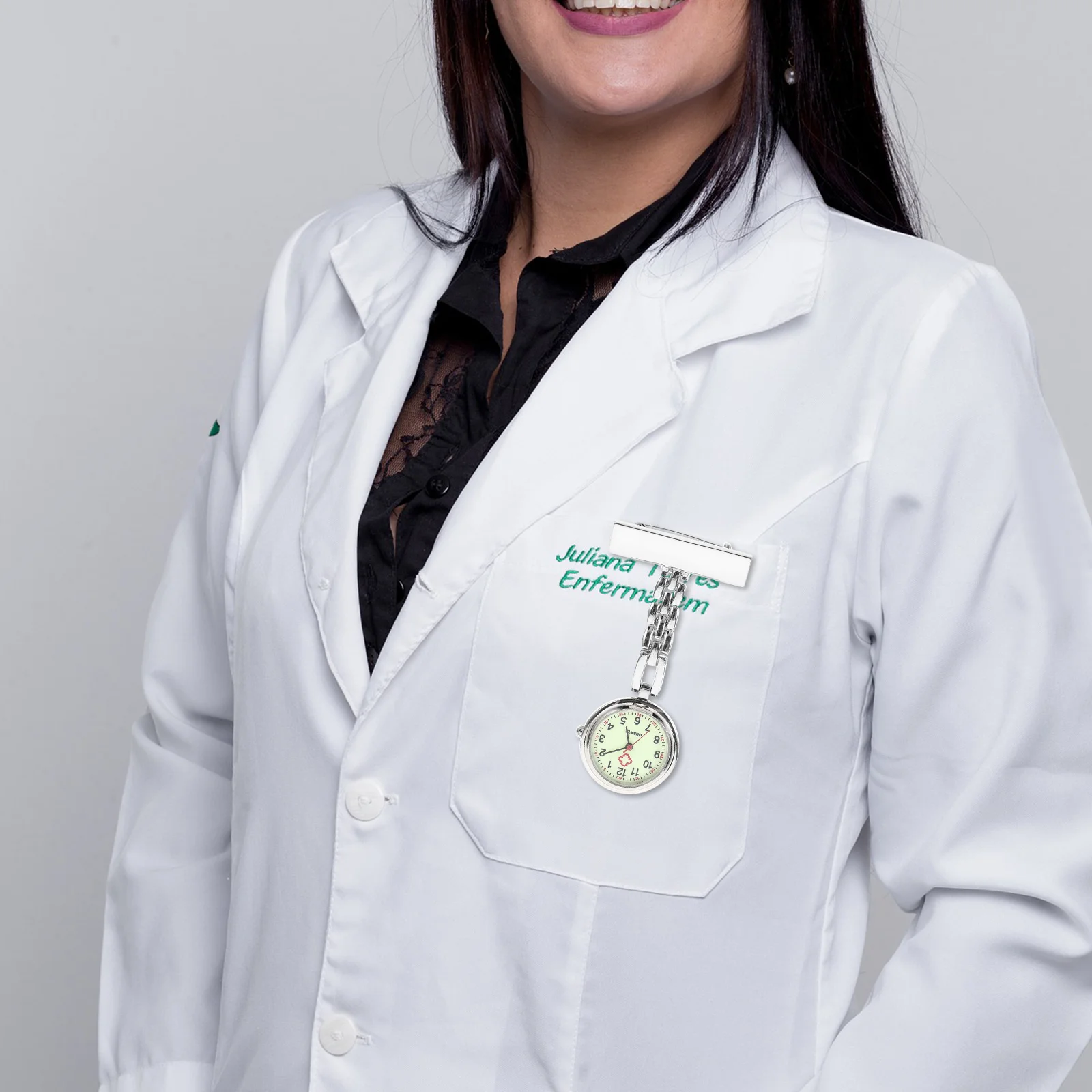 1 قطعة ساعة ممرضة التلبيب معلقة الكوارتز فوب الطبيب دبوس على الجيب الزي الطبي هدية للنساء الرجال الطلاب الممرضات أسبوع عيد ميلاد #4