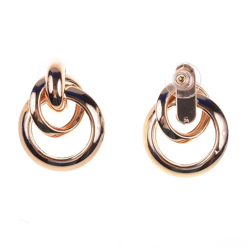 Foreign trade hot-selling new earrings, fashionable big-name ring alloy earrings, cross-border accessories manufacturers