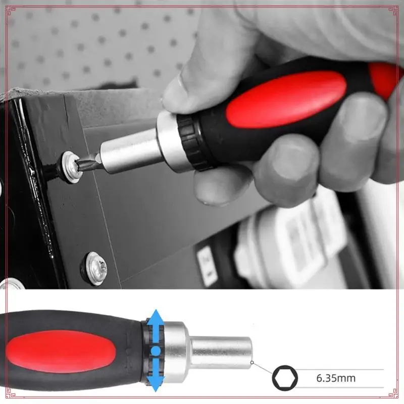 34Pcs Ratchet Screwdriver Batch Combination Plum Triangle Special-Shaped Screwdriver Home Set Box Durable Easy To Use