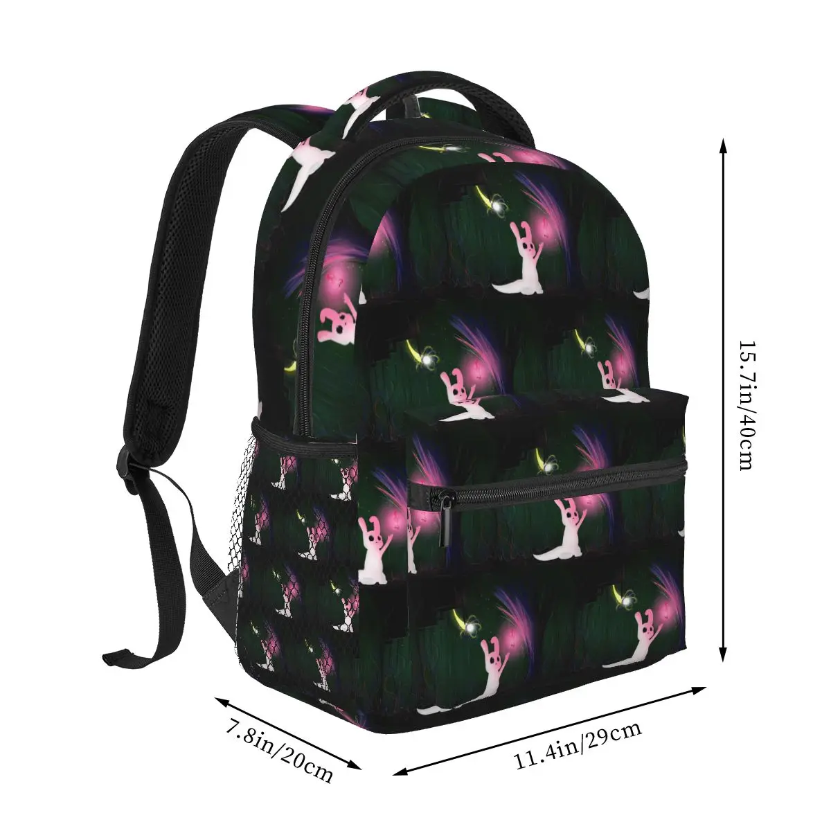 Rain World Slugcats Pattern Game Backpack Student Boys Girls BookBag Children School Bag Laptop Shoulder Bags for Men Women