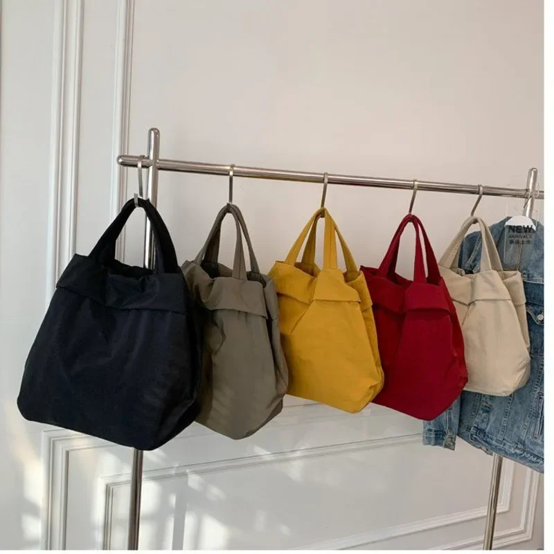 Sac fourre-tout en toile imperméable pour femme, nylon, grande capacité, sac à bandoulière initié, sacs shopper, sacs à bandoulière pour femme