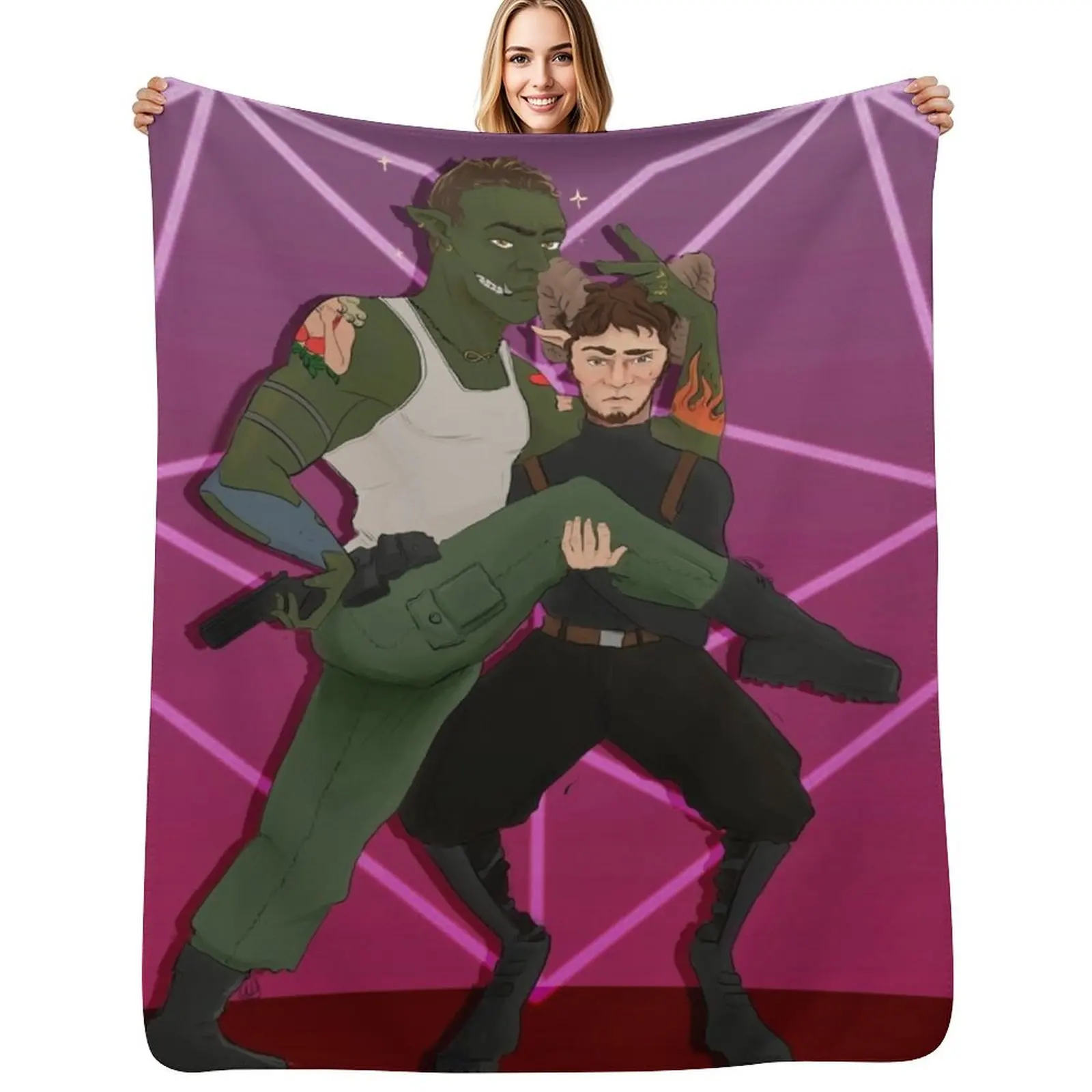 

No Homo Throw Blanket Stylish Decor Blanket Gift for Friends Roommate