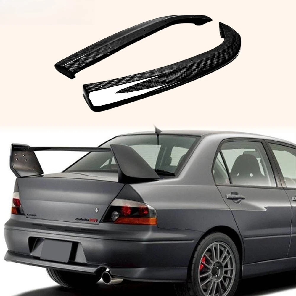 

For Evolution EVO 8 9 03-07 MR Carbon Rear Bumper Spat Extensions