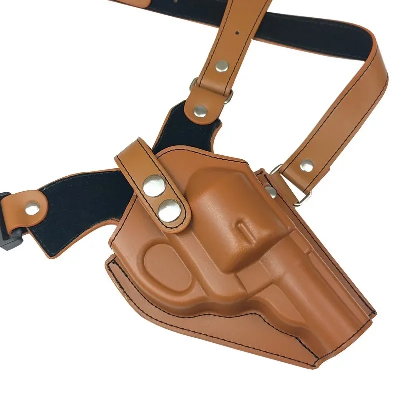 Tactical Single Shoulder Pistol Bag, pequeno Moon Holster, Ao ar livre, Revólver, Pendurado no peito, Western Cowboy, Novo, 10mm, ZP-5