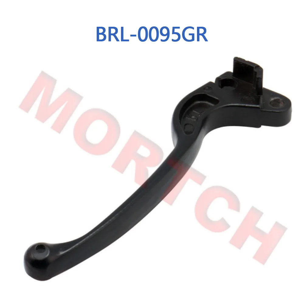 BRL-0095GR tuas rem skuter aluminium hitam, kanan untuk GY6 125cc 150cc skuter Cina kumbang 152QMI 157QMJ mesin