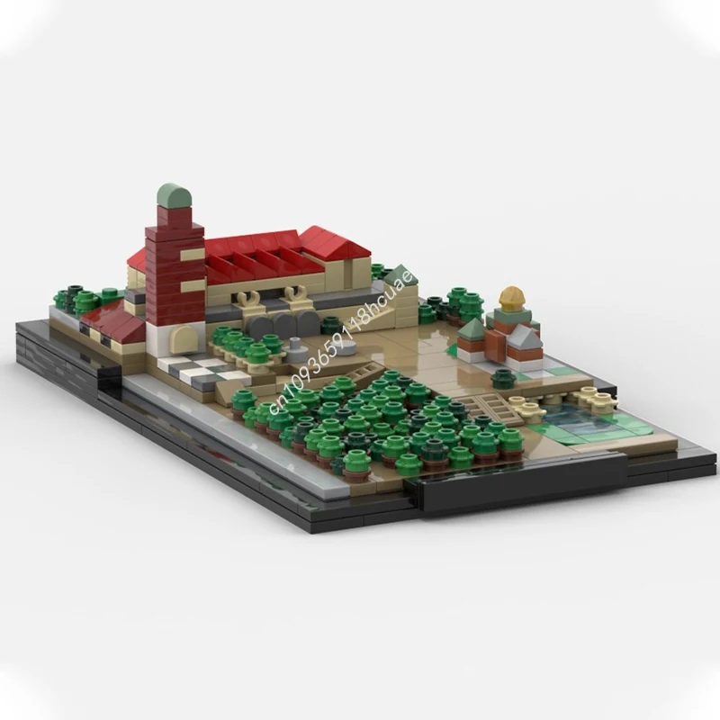 

471 шт. MOC Mathilden Pangerhe Архитектура Строительные блоки для взрослых Коллекционная детская модель Строительство DIY Рождественская игрушка в подарок