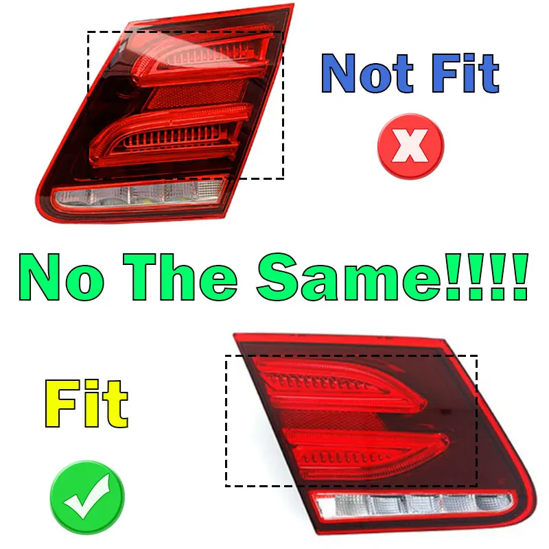 For Mercedes-Benz E Class W207 2014-2017 Two-Door Coupe LED Inside Tail Light Warning Brake Light Signal Lamp Car Accessories