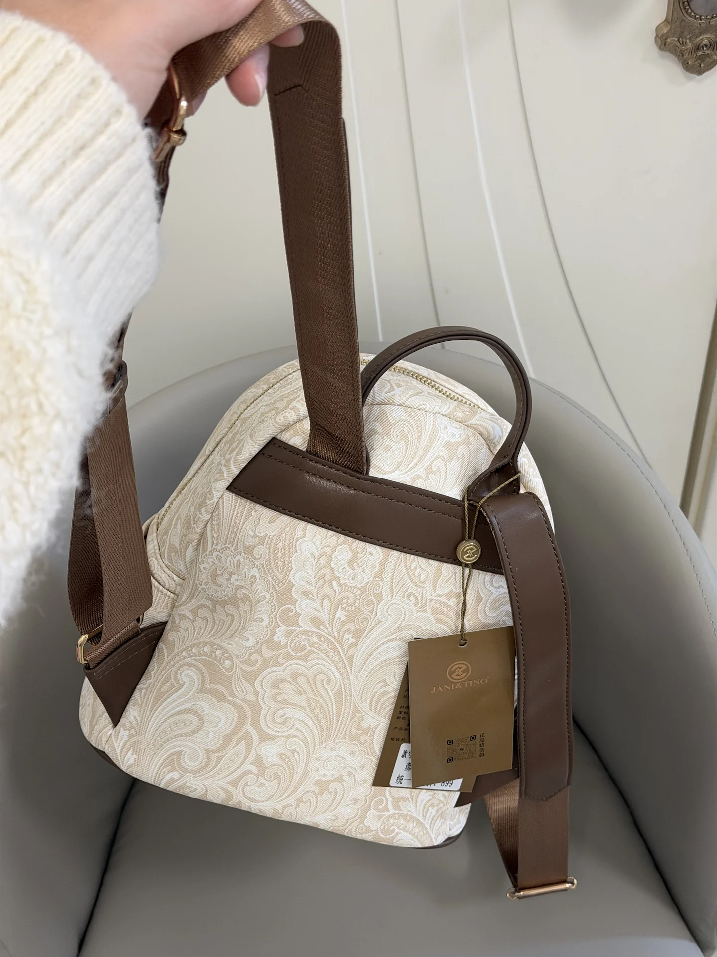 ciyah-women's-large-capaci-champagne-print-bapa-commuter-faion-high-end-sensation-oulder-bag-sweet-lady-sle