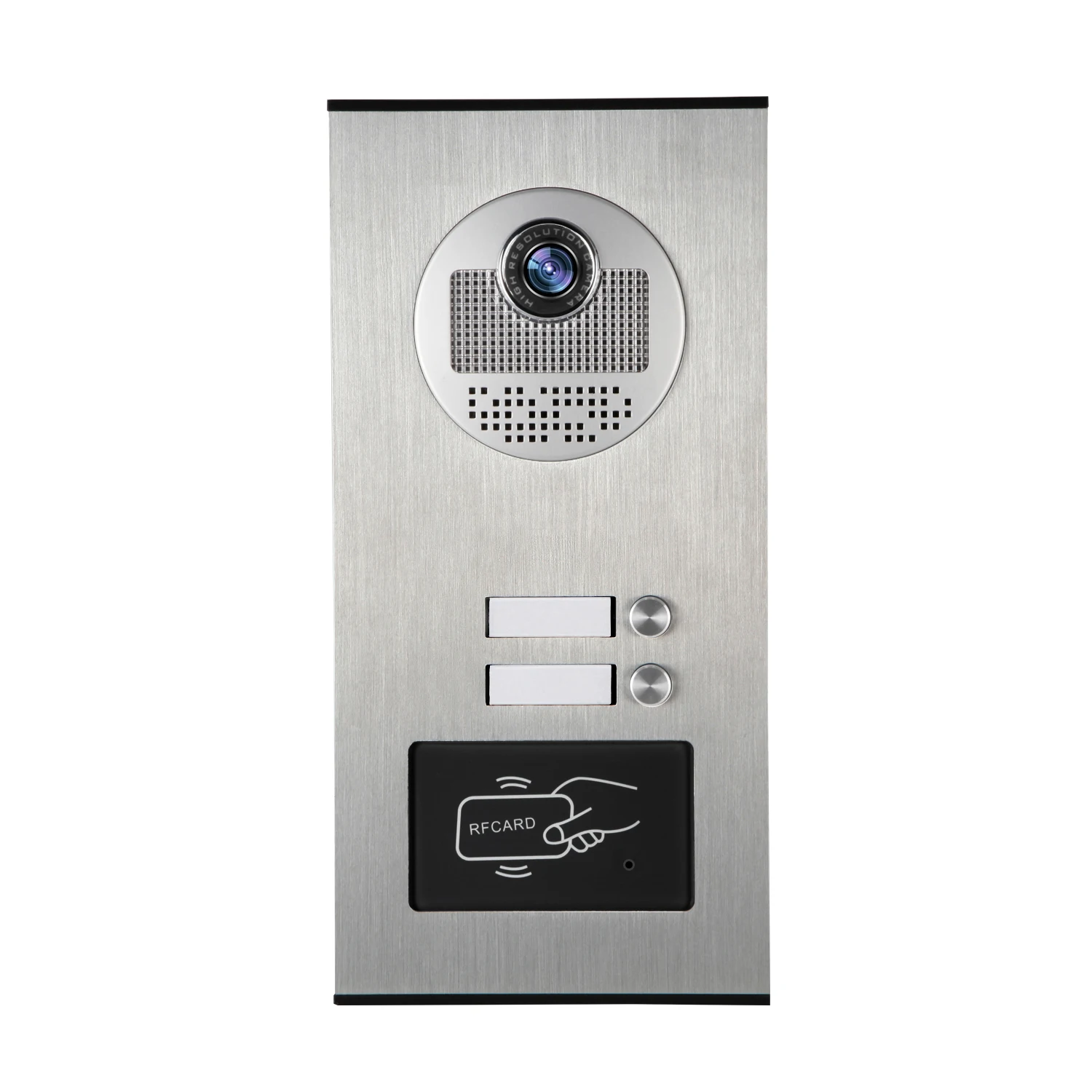 2-12 Units Apartment Doorbell Camera With RFID Keyfobs Unlock Function IR Night Vision Outdoor Camera For Video Door Phone