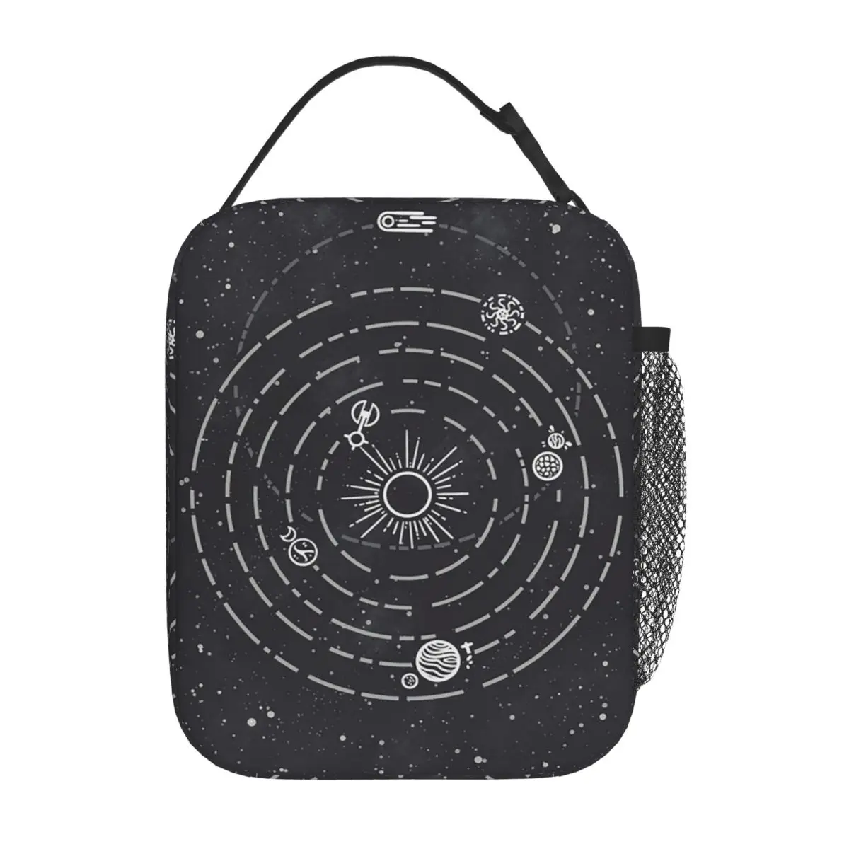 Outer Wilds Solar System Insulated Lunch Bag for Women Children Leakproof Food Boxes Thermal Lunch Box Tote