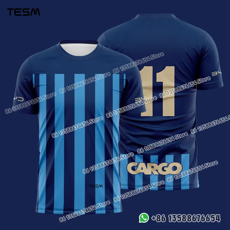 

TESM 2025 летние мужские дышащие спортивные футболки с короткими рукавами HD-принты, идеальный бег, топы в стиле ретро с фанатом