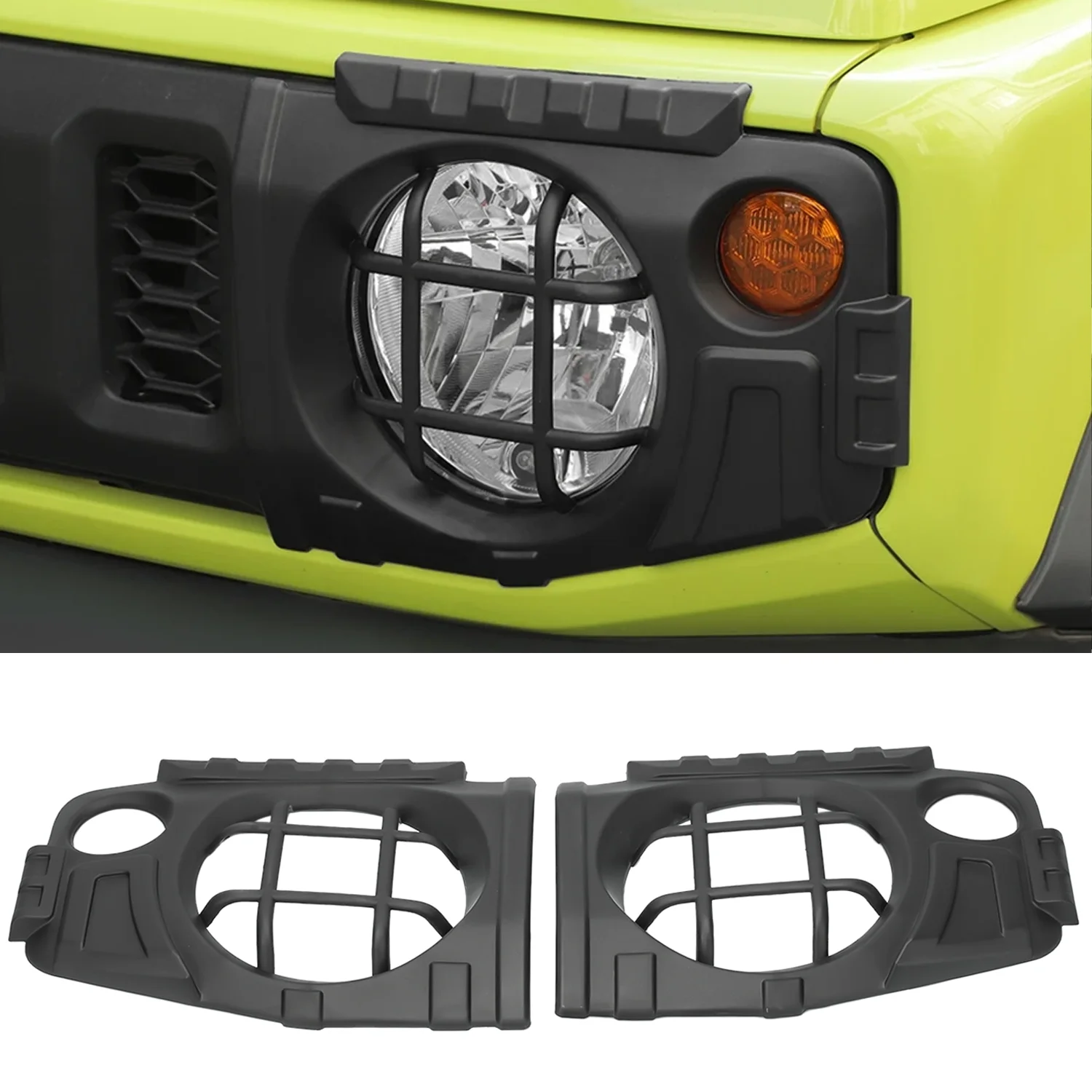 Car Front Headlight Head Lamp Guards Cover Trim Protector for Suzuki Jimny 2019-2025 Lamp Hoods Exterior Accessories