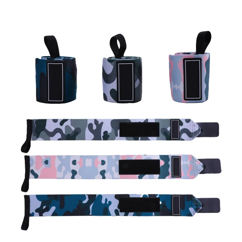 

Camouflage Polyester Weightlifting Wrist Wraps Support Brace for Powerlifting Strength Cross Training Bodybuilding Gym Workout