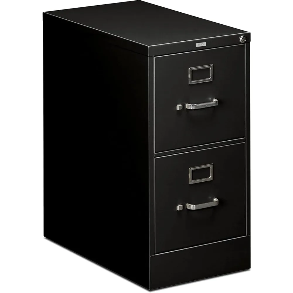 Two-Drawer Filing Cabinet- 510 Series Full Suspension Letter File Cabinet, 29 by 15-inch, Black (H512)