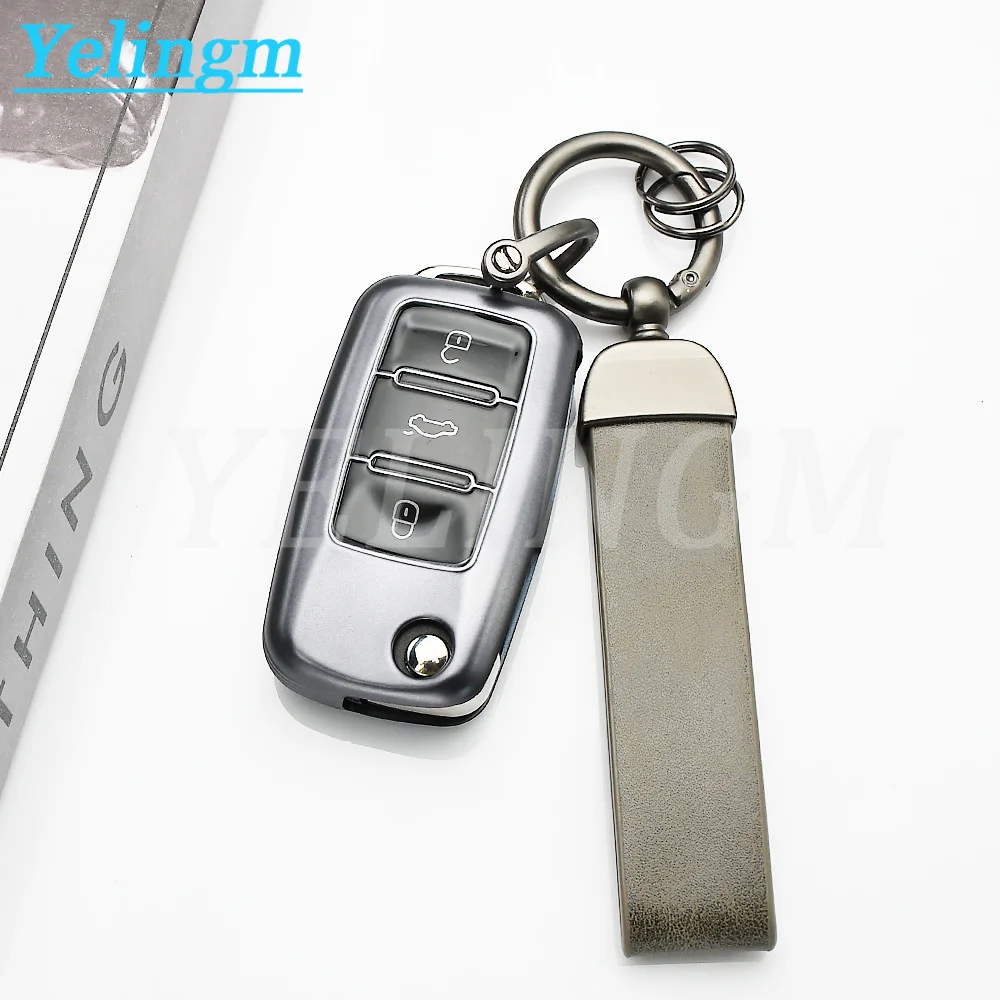 2-3 Tasten Weiche TPU Autoschlüssel-Schutzhülle für VW Volkswagen Polo Tiguan Passat Golf 7 Jetta Skoda Kodiaq Superb Octavia Seat