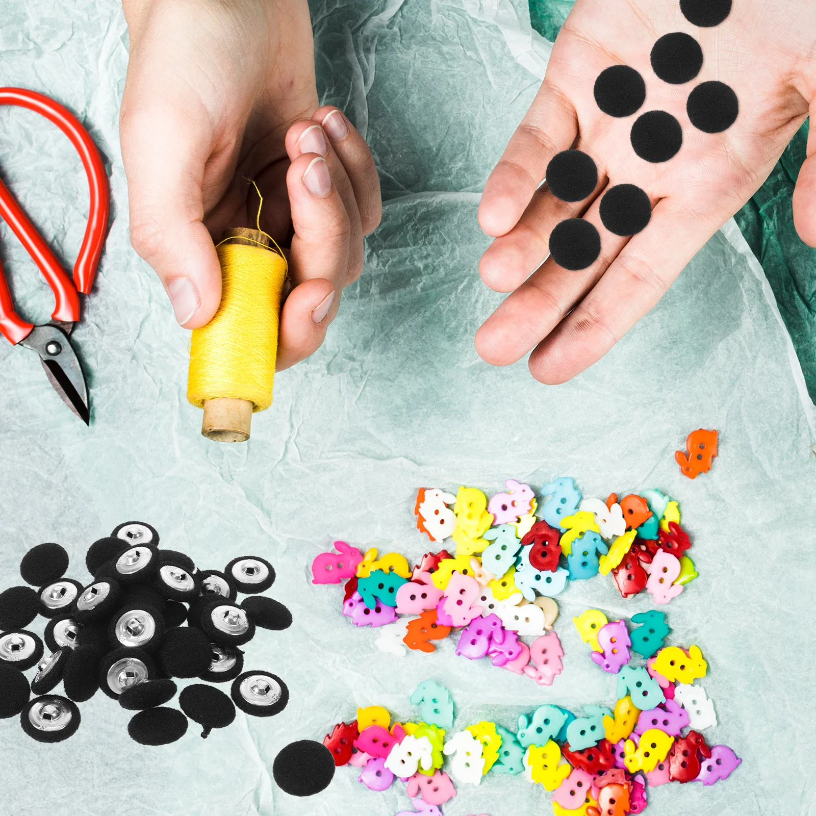 

100pcs Cashmere Coat Buttons 20Mm Round Vintage Sewing Fasteners For Jackets Sweaters Replacement Craft Accessories