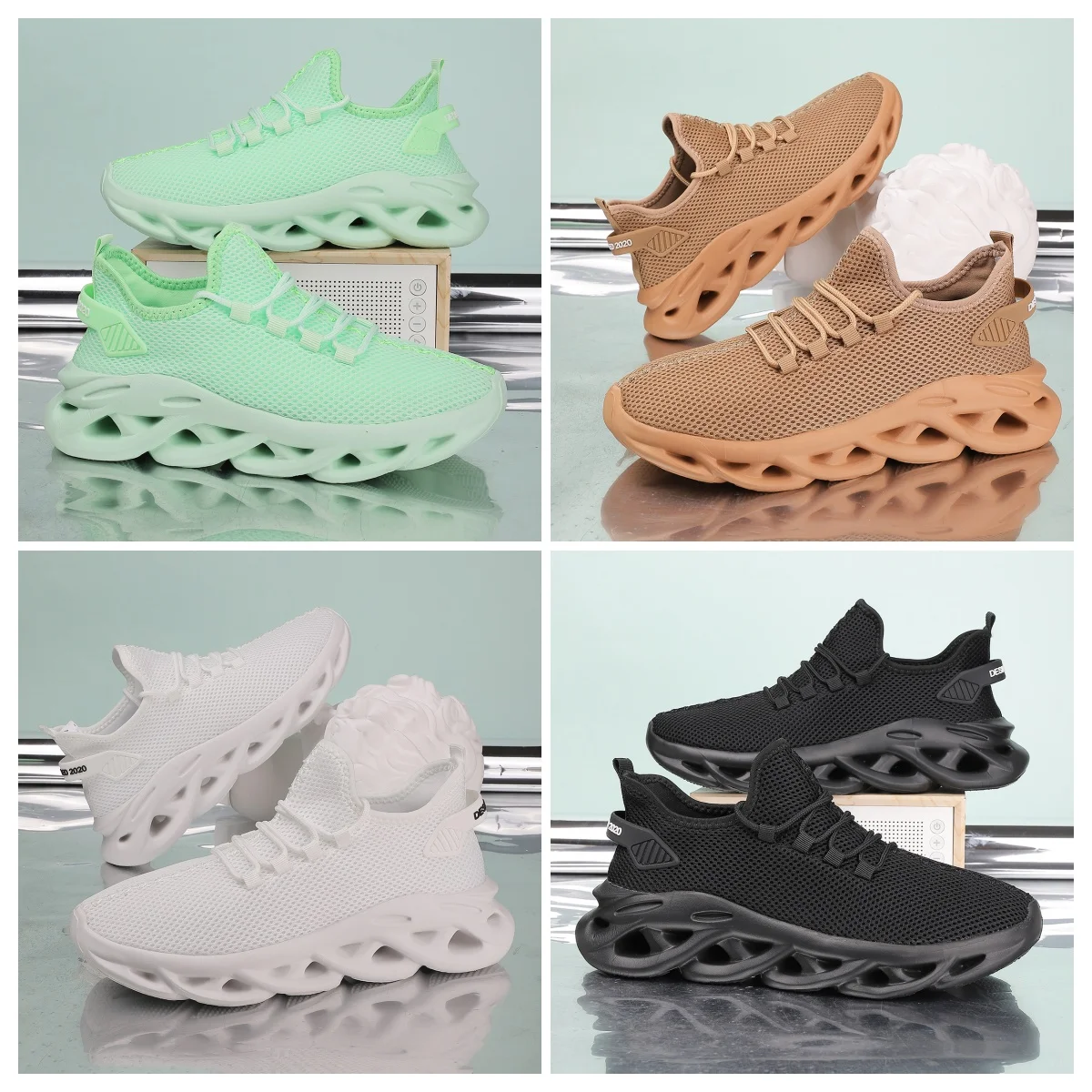 

Men Casual Sport Shoes Breathable Lightweight Sneakers Outdoor Mesh Black Running Shoes Athletic Jogging Tenis Walking Shoes