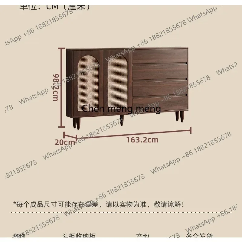 

RR Second-hand style chest of drawers living room against the wall Narrow storage cabinet drawer storage tea decorative cabinet
