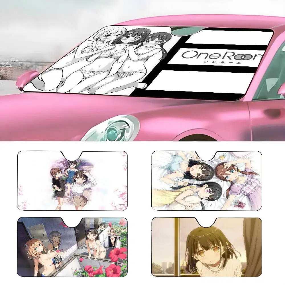 

ANIME ONE ROOM Car SunShade Parasol Car Windshield Sun Shade UV Protection and Interior Cooler