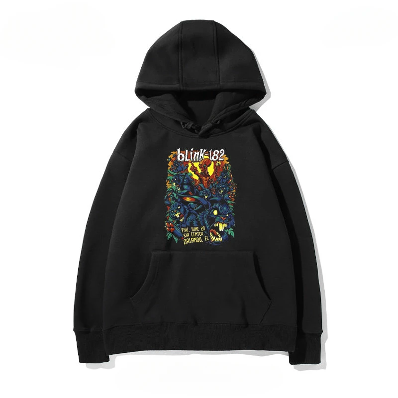 Sudadera con Capucha de Blink-182's 2026 para Hombre y Mujer, un Atuendo Rockero Versátil e Informal para Otoño e Invierno