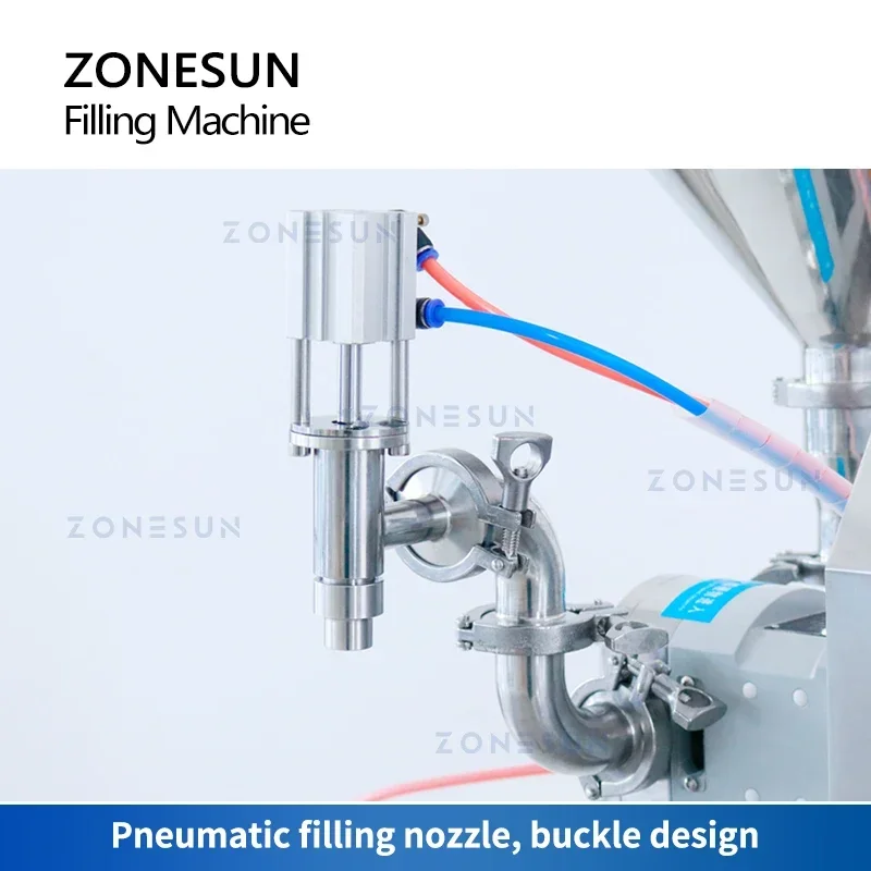 

ZONESUN ZS-RPW1 Rotor Pump Paste Cream Filling and Weighing Machine Viscous liquid Chili Sauce Packaging Machine