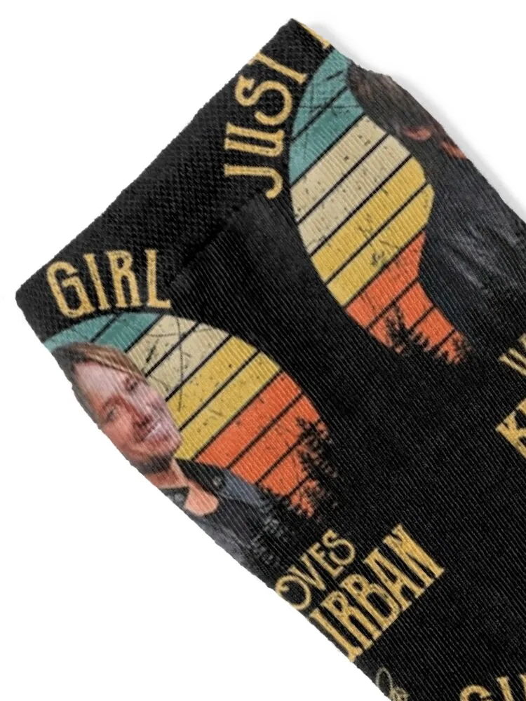 Just A Girl Who Loves Keith Art Urban Socks Running new year Designer Man Socks Women's