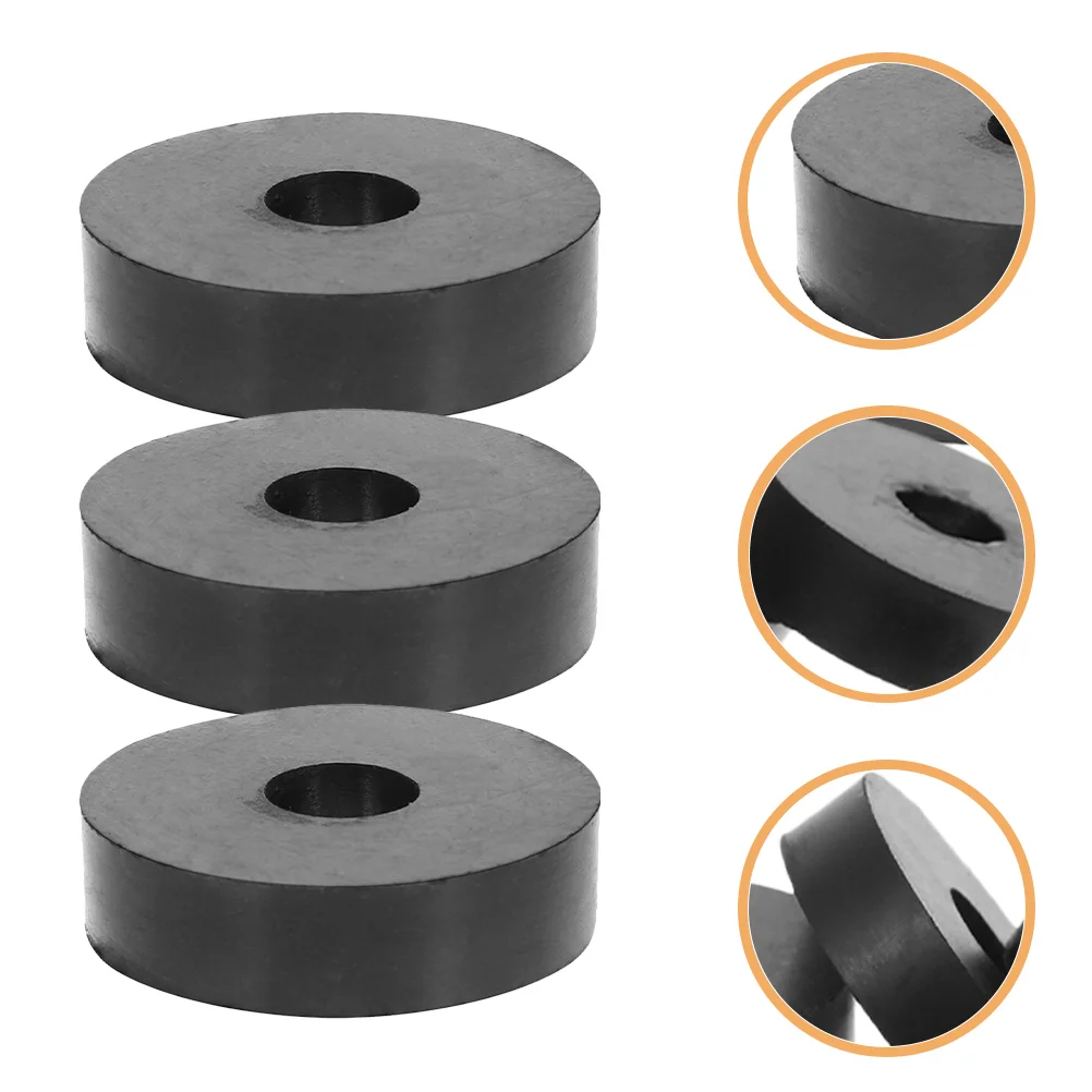 

25 Pcs Cushion Vibration Suppression Rubber Washer Washers For Appliances Block Replacement Grommet Flat Repair Black Grommets