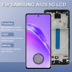 Super AMOLED A52S 5G A528B A528B/DS A528N  Display Screen for Samsung Galaxy A52s 5G LCD Display Touch Screen Digitizer Assembly