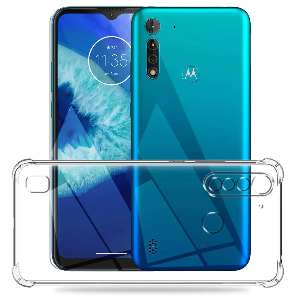 For Motorola Moto G8 Power Lite Case Soft Silicone Cover For Moto G8 Power Lite Case G8 Power Lite Clear Shockproof Bumper Coque
