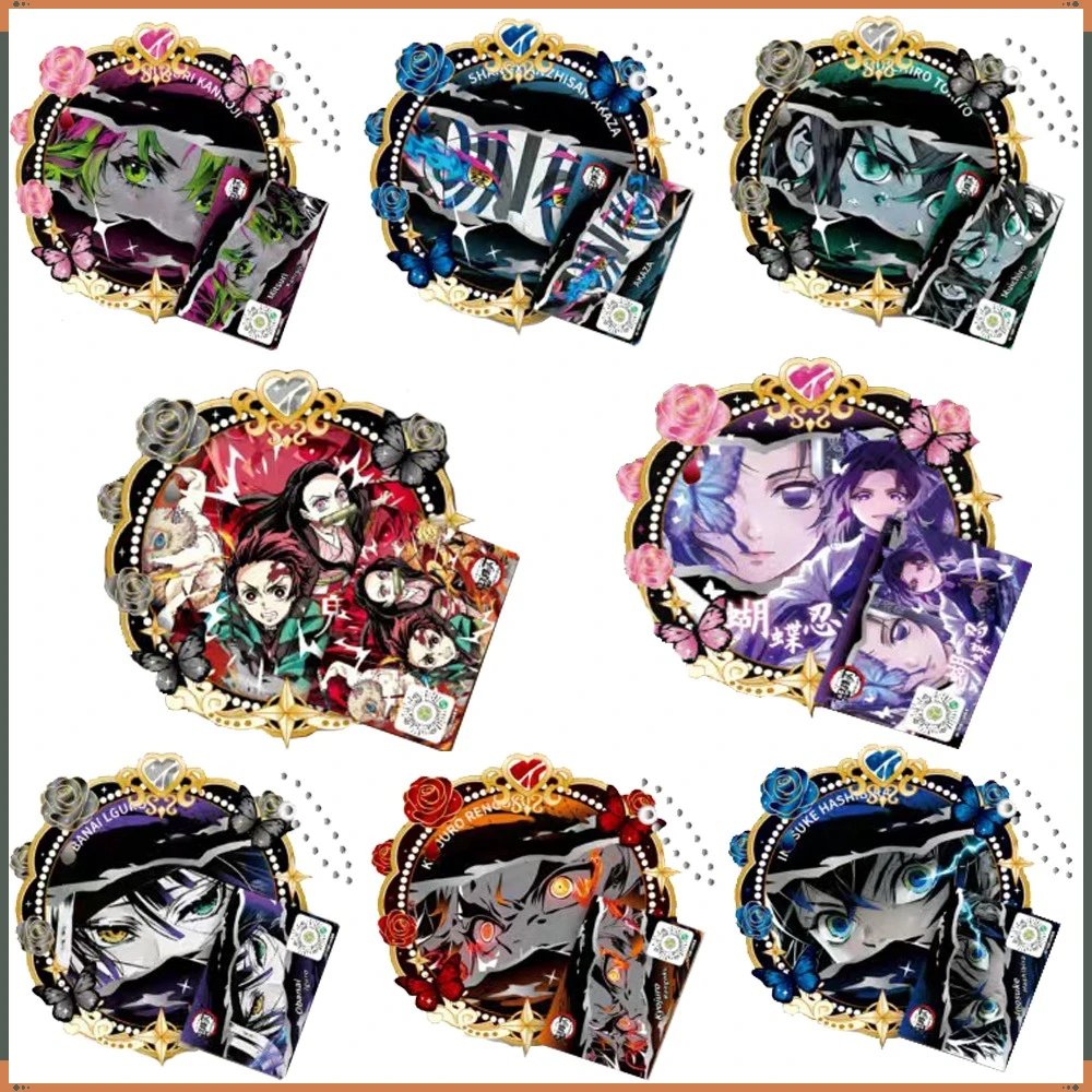 

Demon Slayer AR Badges Accessories for Backpacks Kochou Shinobu Anime IP Character Fun Design Collection Cards Exquisite Gifts