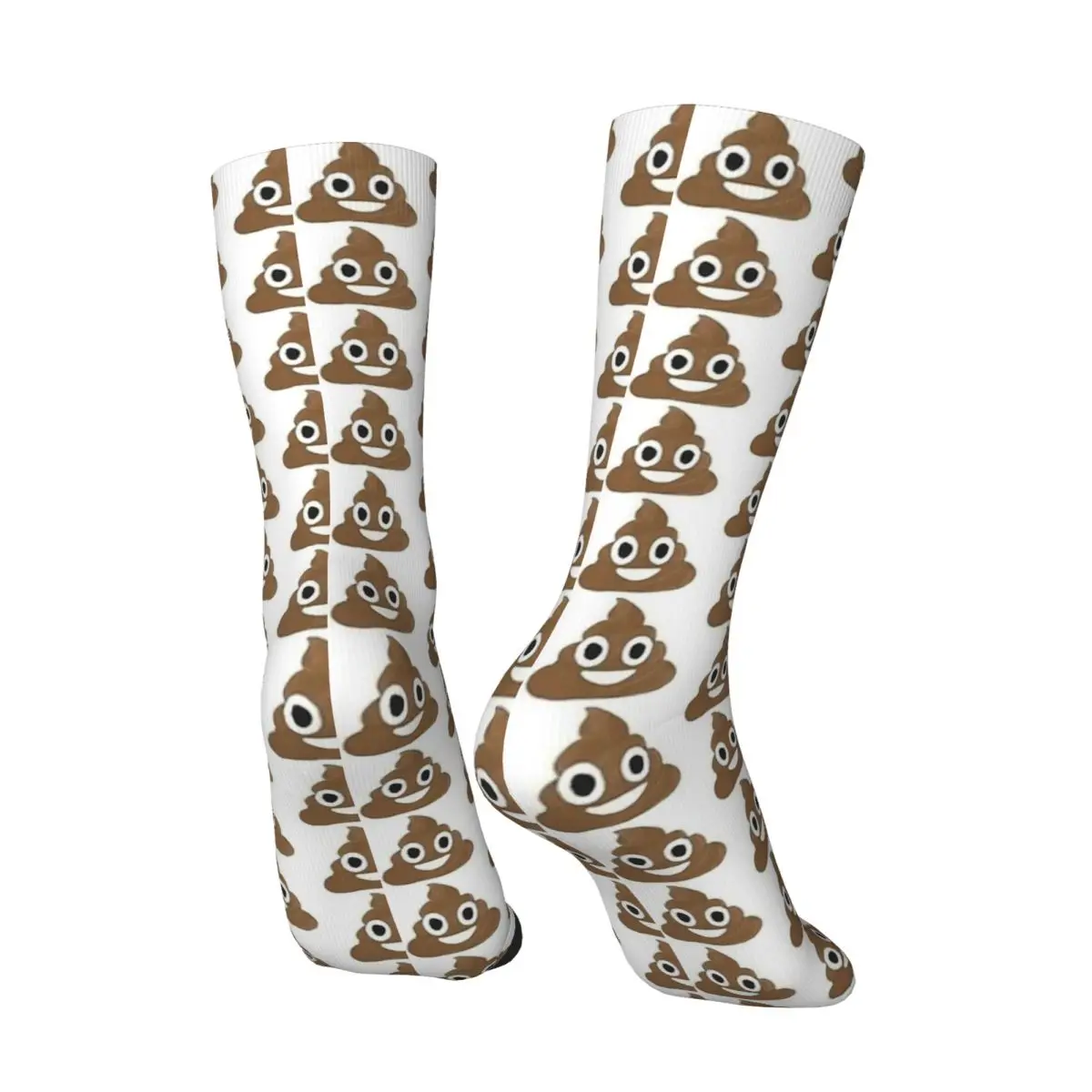 재미있는 똥 표현 양말 그래픽 재미있는 양말 겨울 미끄럼 방지 양말 남성용 야외용 부드럽고 통기성 좋은 양말