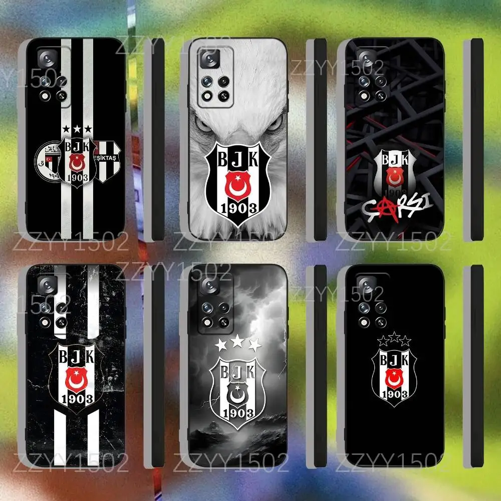 

Fashion B-Besiktas B-JK Sports Phone Case For Samsung S25,S24,Ultra,S20,S30,Plus,S22,S23,Ultra,Plus,5G Black Silicone Soft