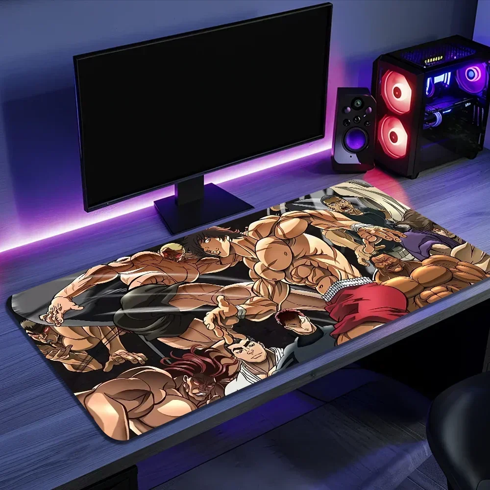 Baki Hanma Yujiro Manga Cute Durable Rubber Mouse Mat Pad Size For Game Keyboard Pad #3