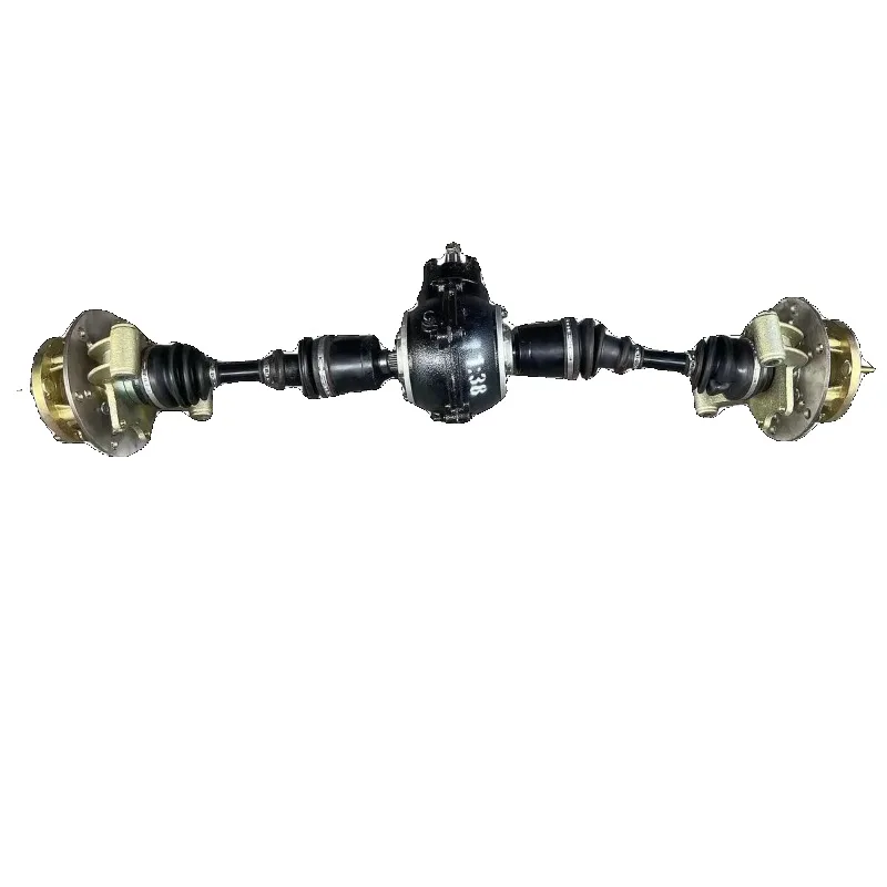 Four-wheel drive go-karts are modified with independent suspension, including horns, flanges, ball cages, and cranks