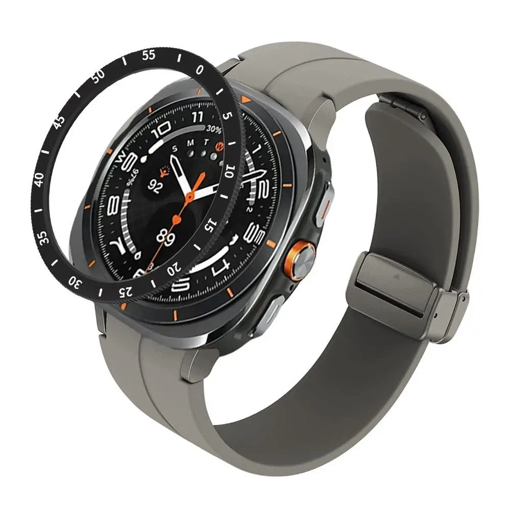 Metal Time Circle For Galaxy Watch 7 Ultra With 47mm Ultra Classic Bumper For Galaxy Accessories New 2024