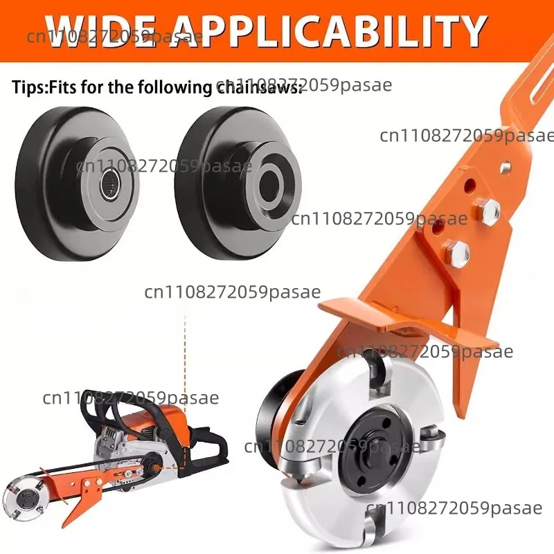 

Engraved Belt-driven, Durable, Balanced, and Portable Grooving Cutter for Use with Chainsaws